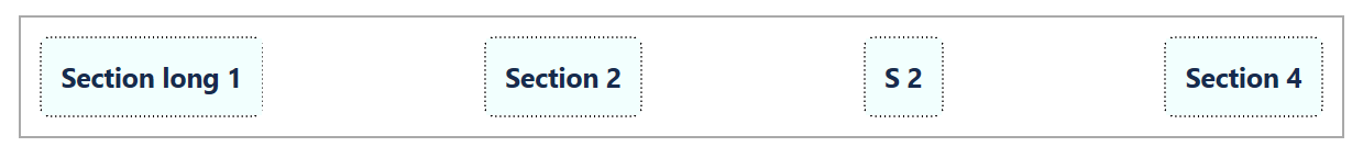 Divs on row space between